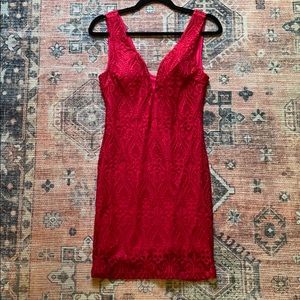 Red Lace Dress